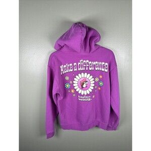 Buc-ee's‎ Hoodie Women’s Size Small Purple Make A Difference Sweatshirt